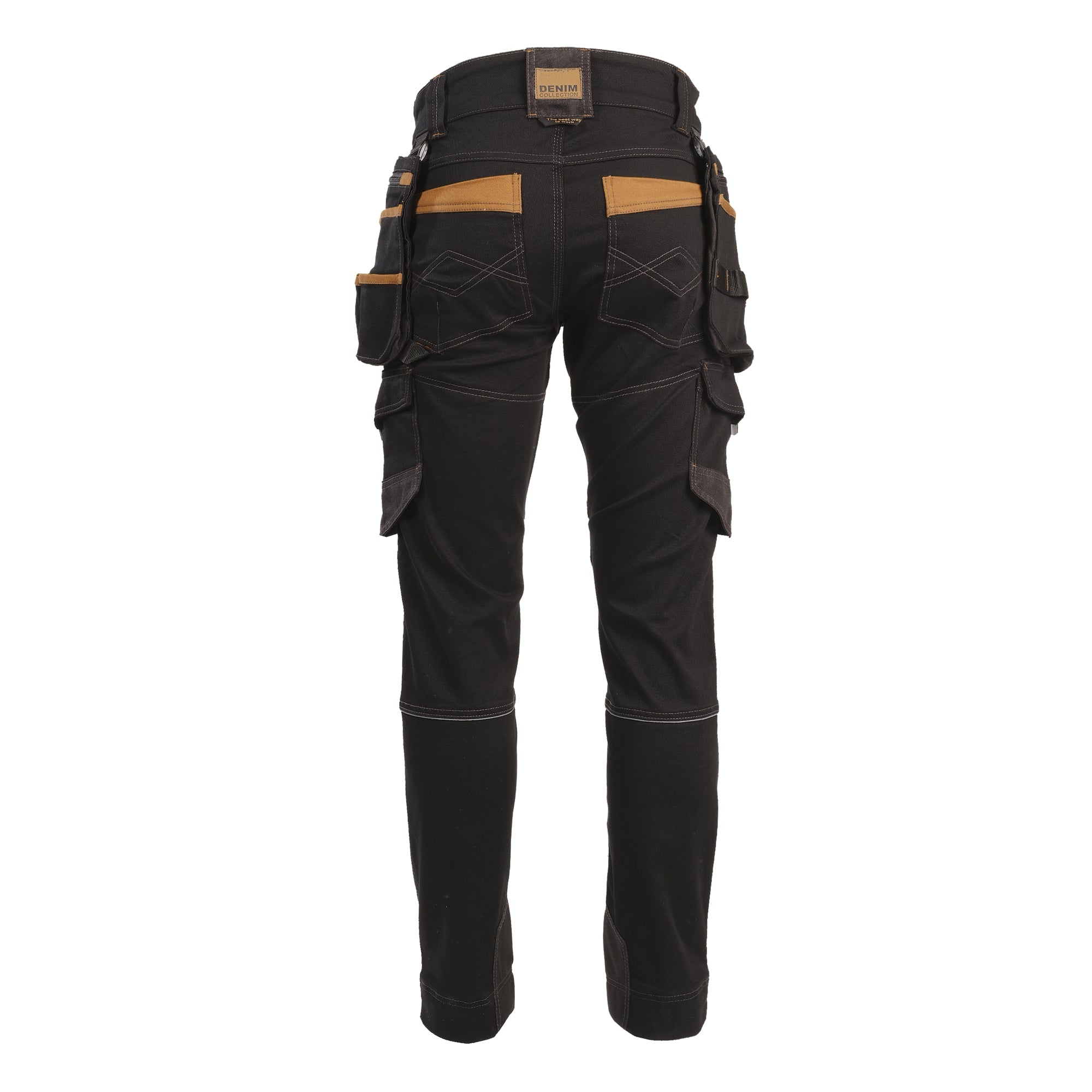 VICENTE - PANTALON DE TRAVAIL - 1389 | Noir / Camel
