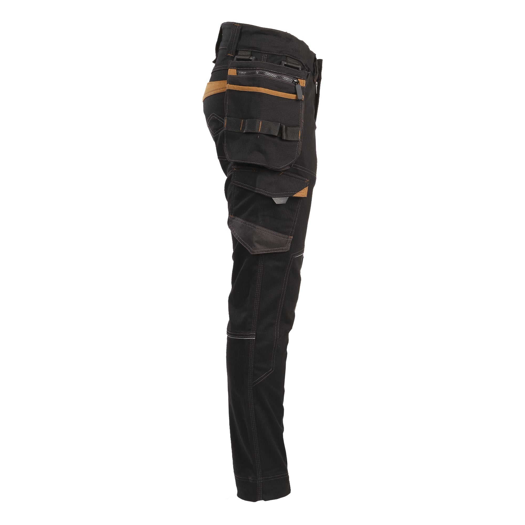 VICENTE - PANTALON DE TRAVAIL - 1389 | Noir / Camel