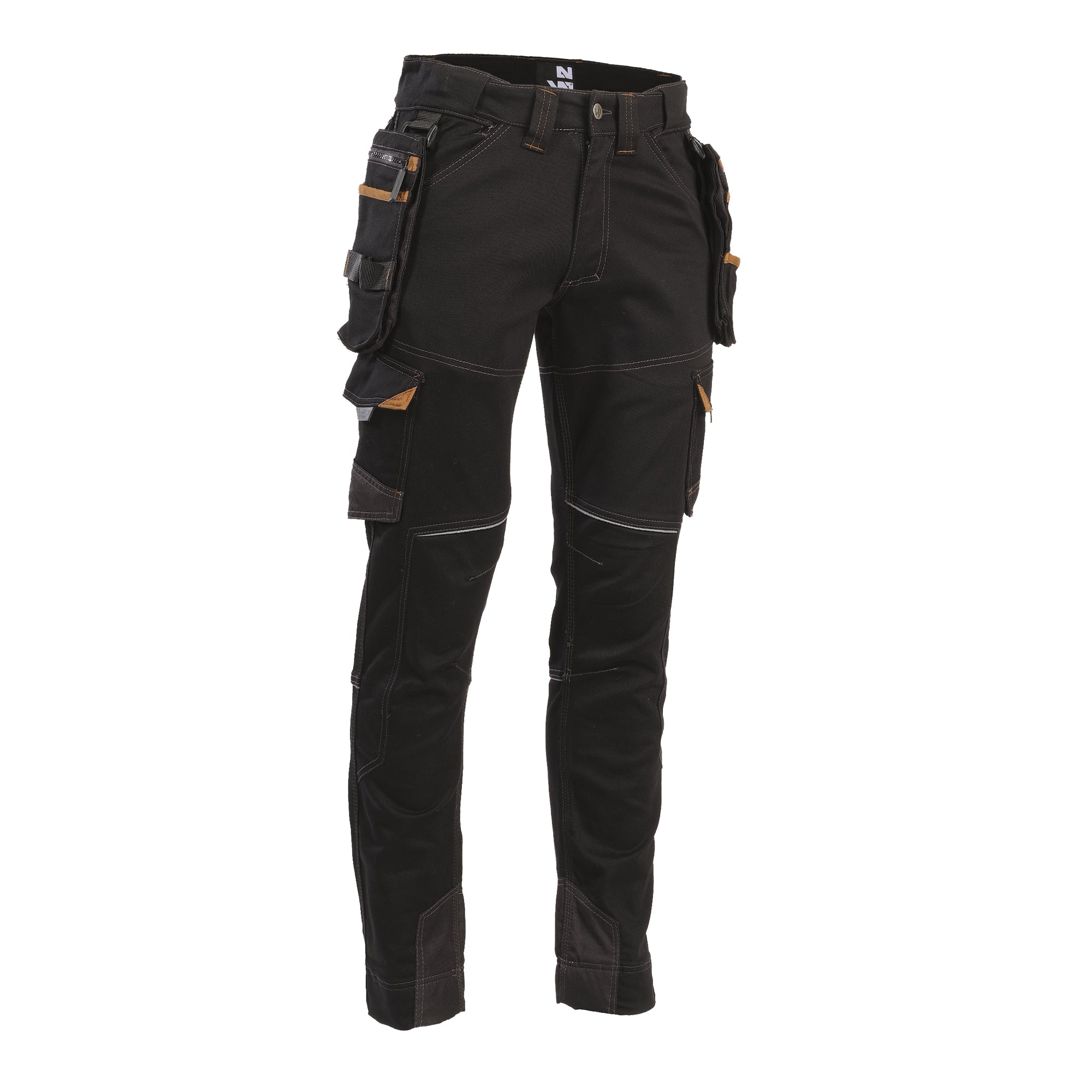 VICENTE - PANTALON DE TRAVAIL - 1389 | Noir / Camel