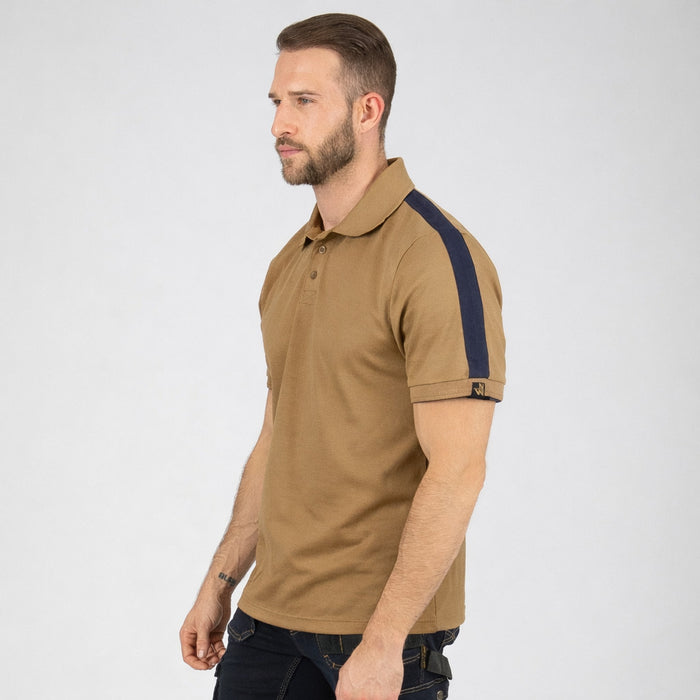 LEWIS - WORK POLO - 1396 | camel