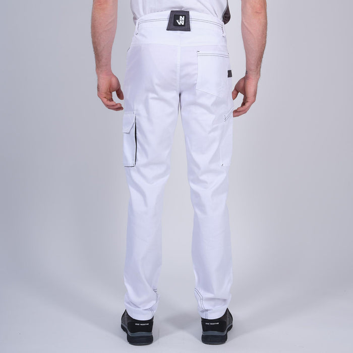 MARLOW - PANTALON DE TRAVAIL - 1397 | Blanc / Gris
