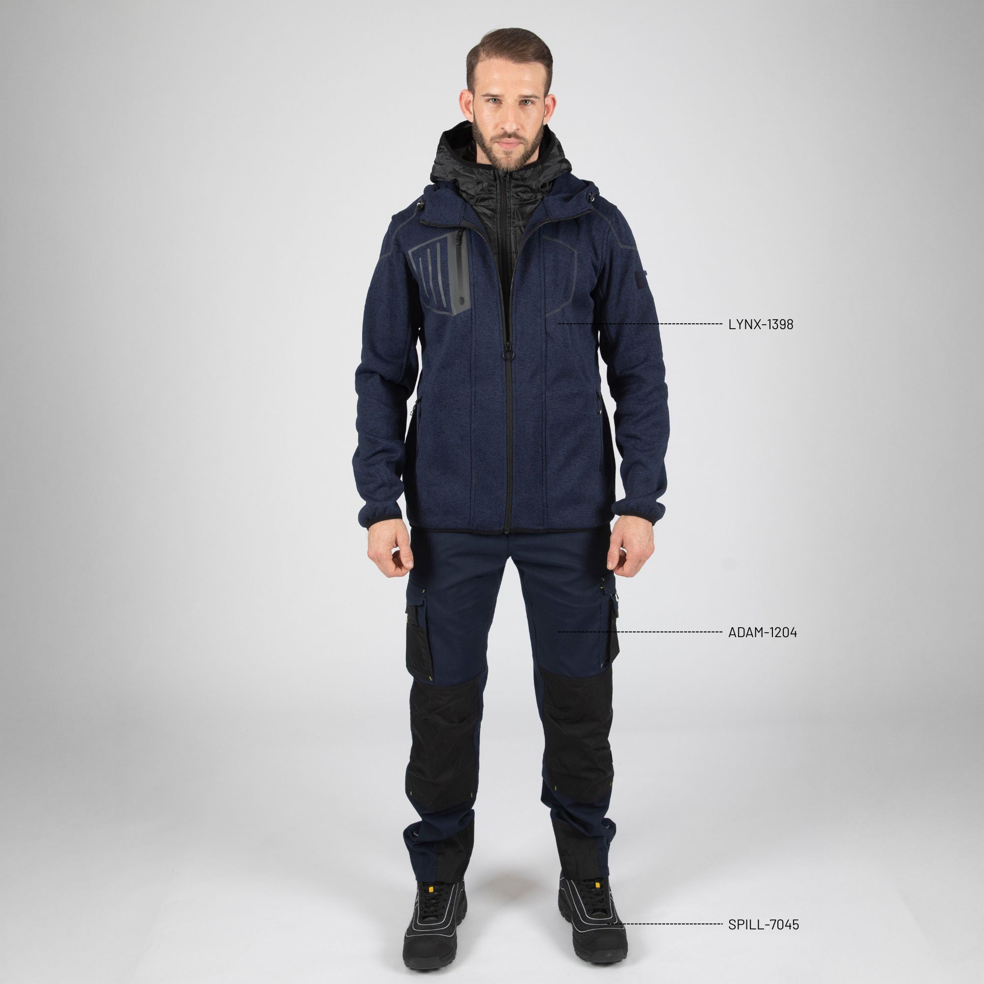 LYNX - WORK VEST - 1398 | Navy / Black