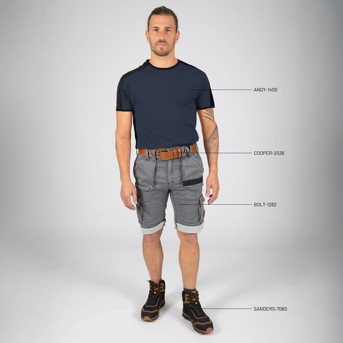 ANDY - SHORT-SLEEVED WORK T-SHIRT - 1400 | Navy