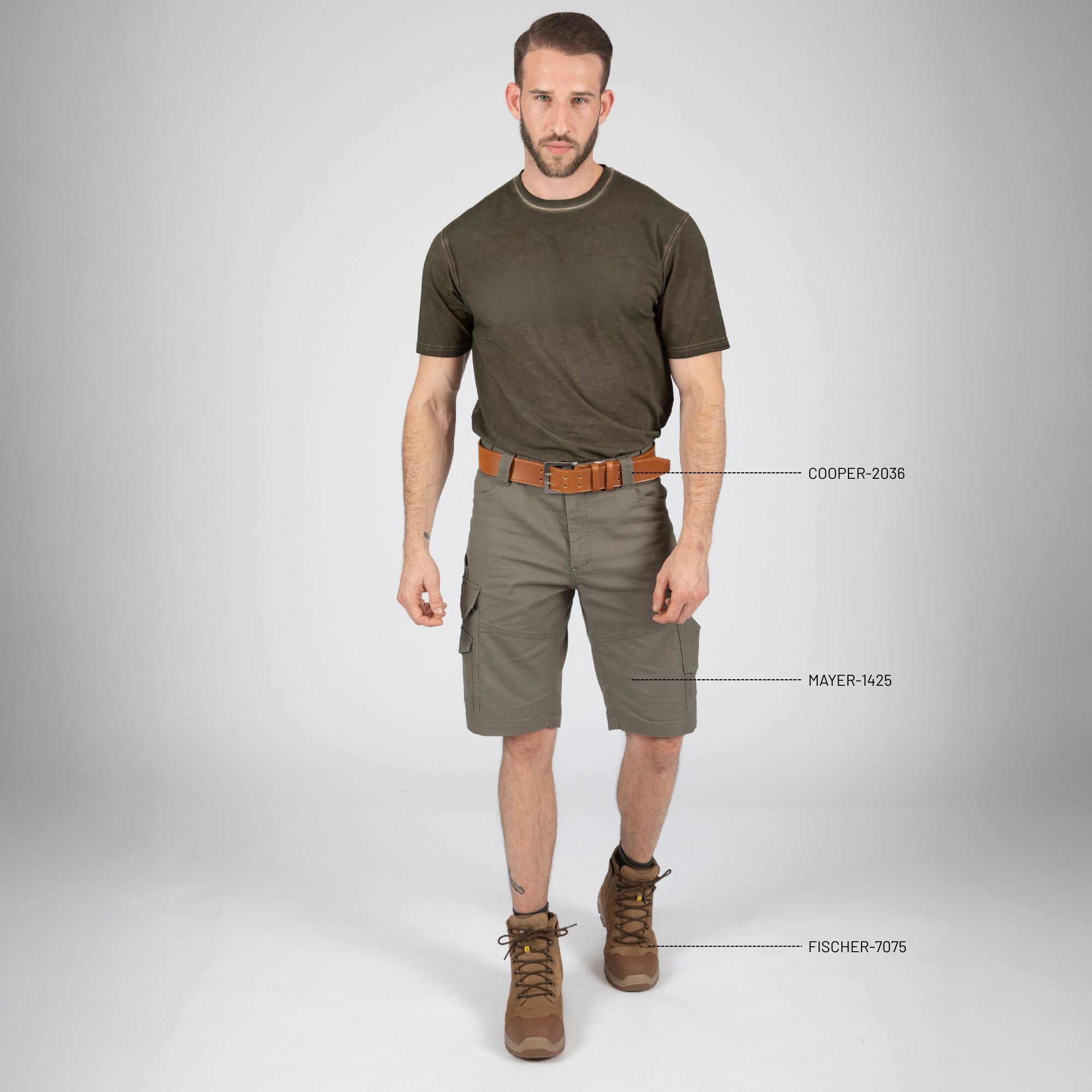 MAYER - BERMUDA DE TRAVAIL - 1425 | Kaki