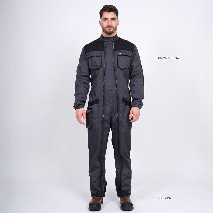 SALVADOR - COMBINAISON DE TRAVAIL - 1457 | Gris / Noir