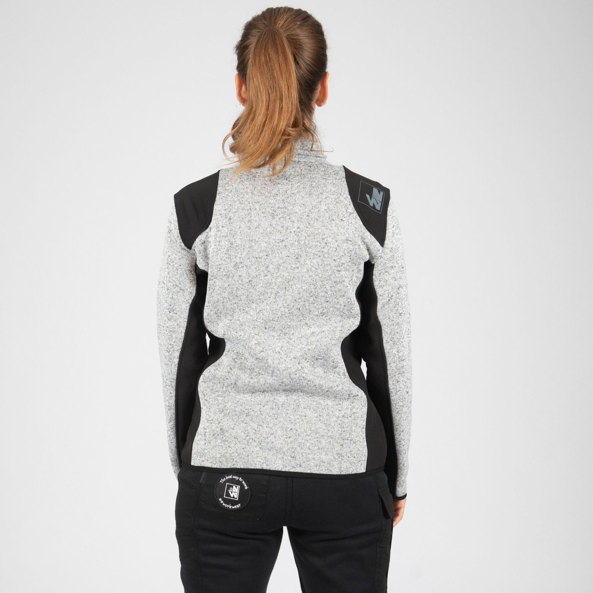 LOUISE - ARBEITSWESTE - 1467 | Hellgrau meliert