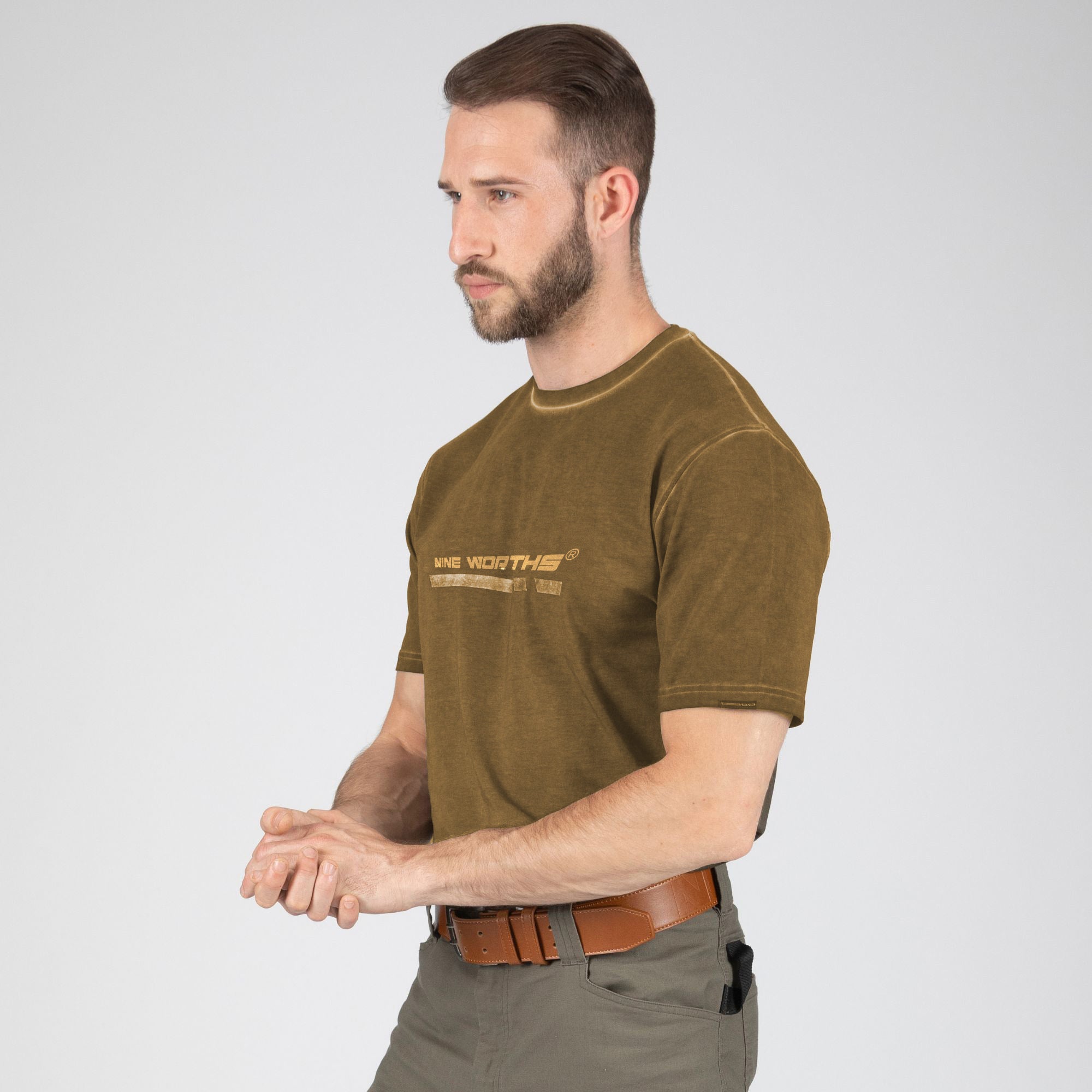 ROUNEY - WORK T-SHIRT - 1512 | camel