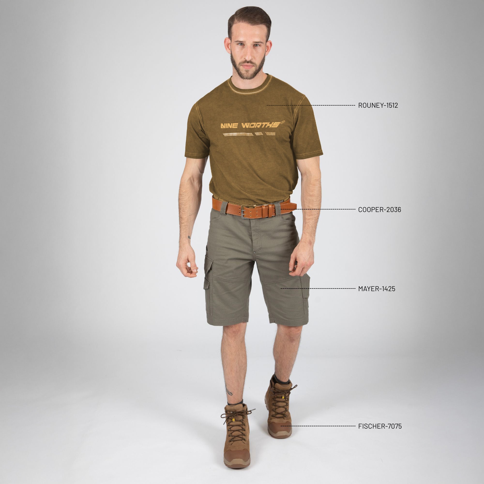 ROUNEY - WORK T-SHIRT - 1512 | camel