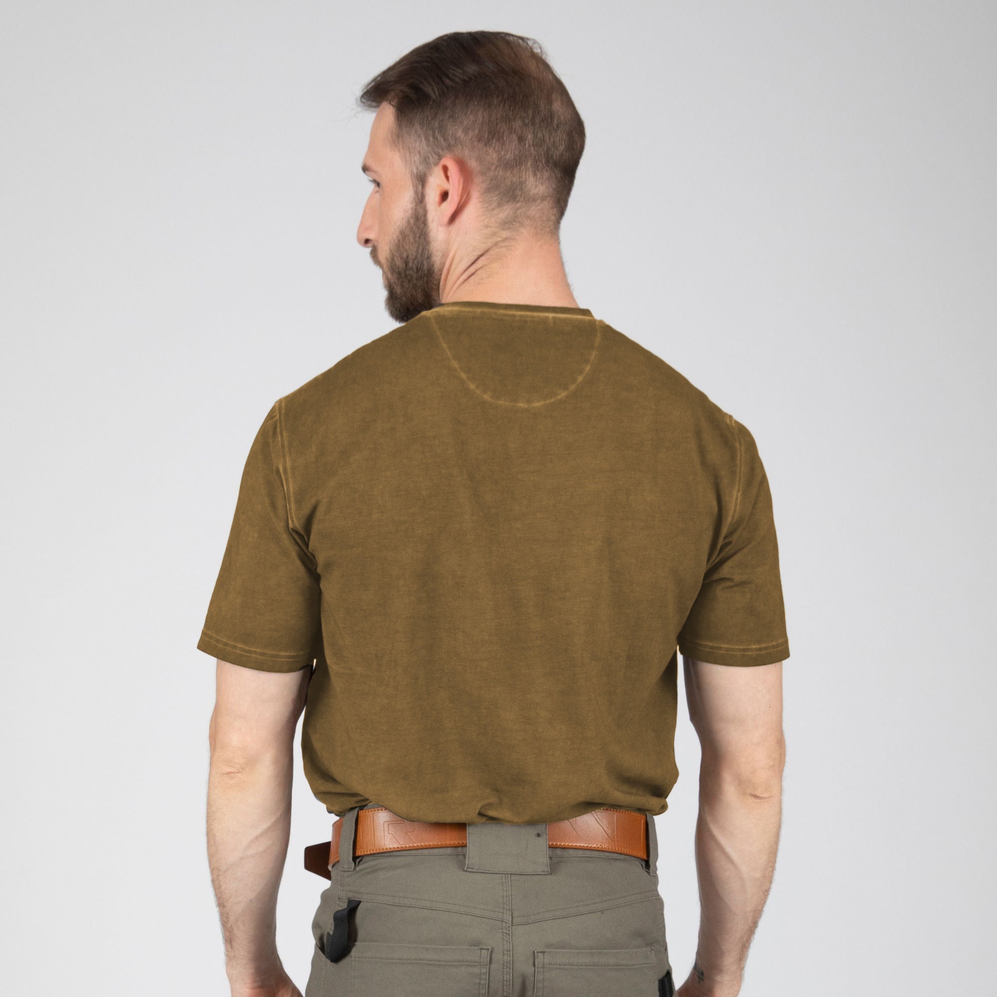 ROUNEY - WORK T-SHIRT - 1512 | camel