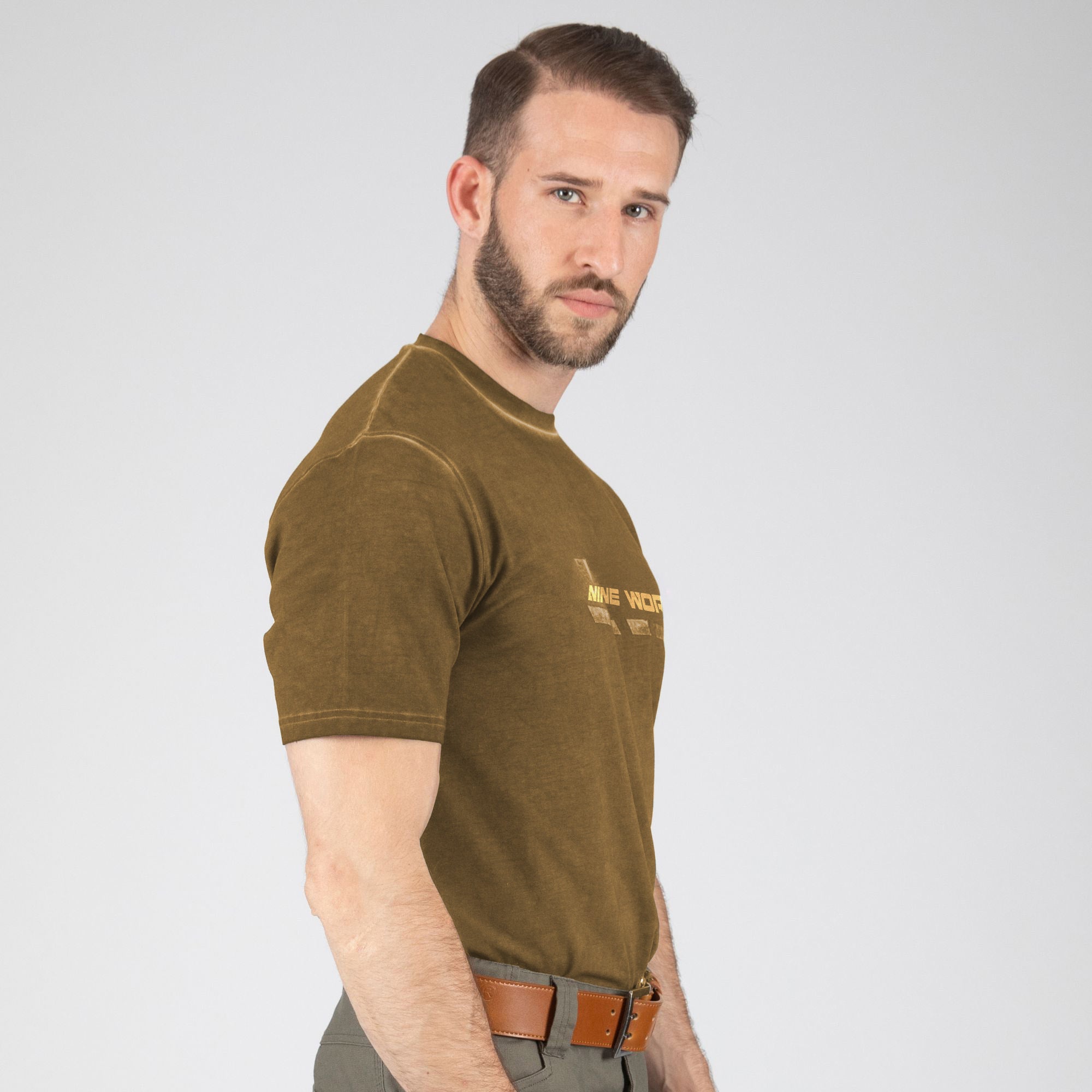 ROUNEY - WORK T-SHIRT - 1512 | camel