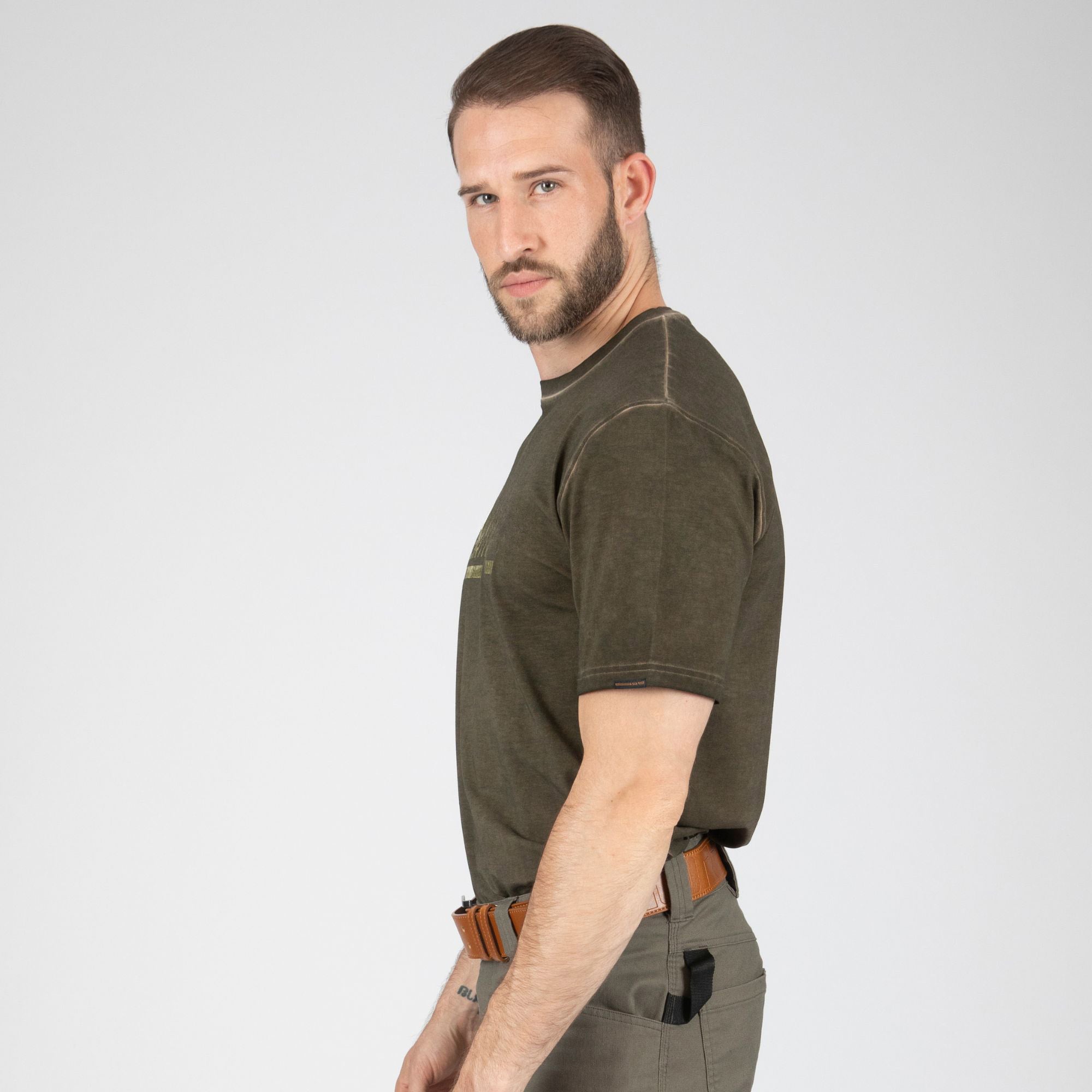 ROUNEY - WORK T-SHIRT - 1512 | Khaki