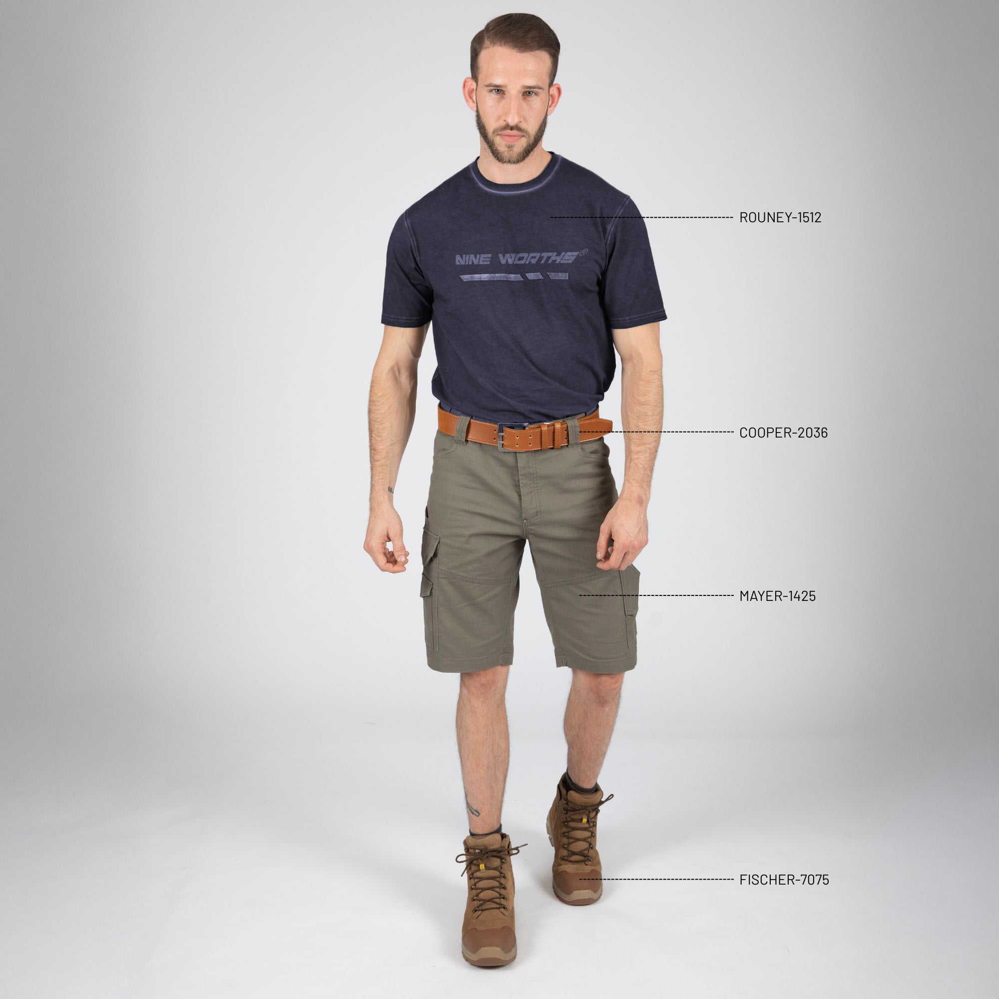 ROUNEY - WORK T-SHIRT - 1512 | Marine