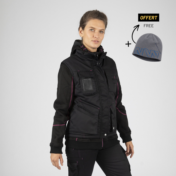 MARYSE - SLEEVELESS WORK VEST - 1452 | Black