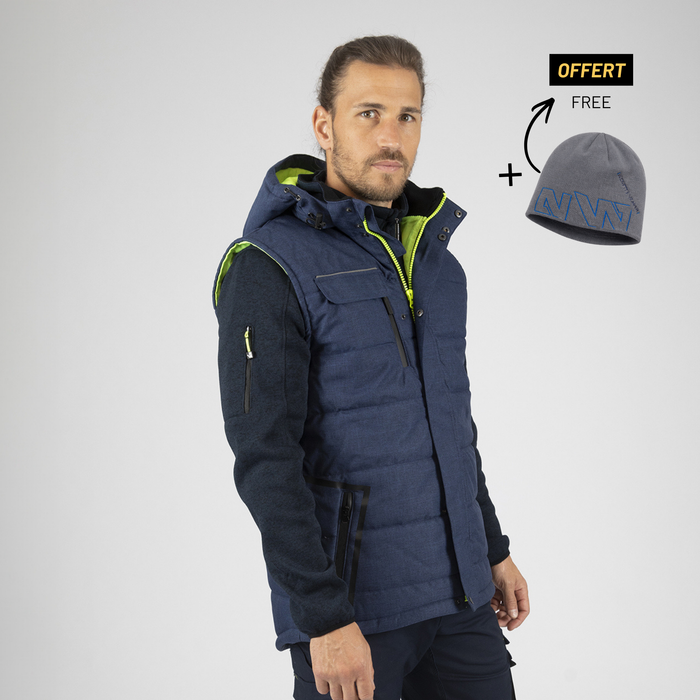 MAXIMY - SLEEVELESS WORK PARKA - 1488 | Navy