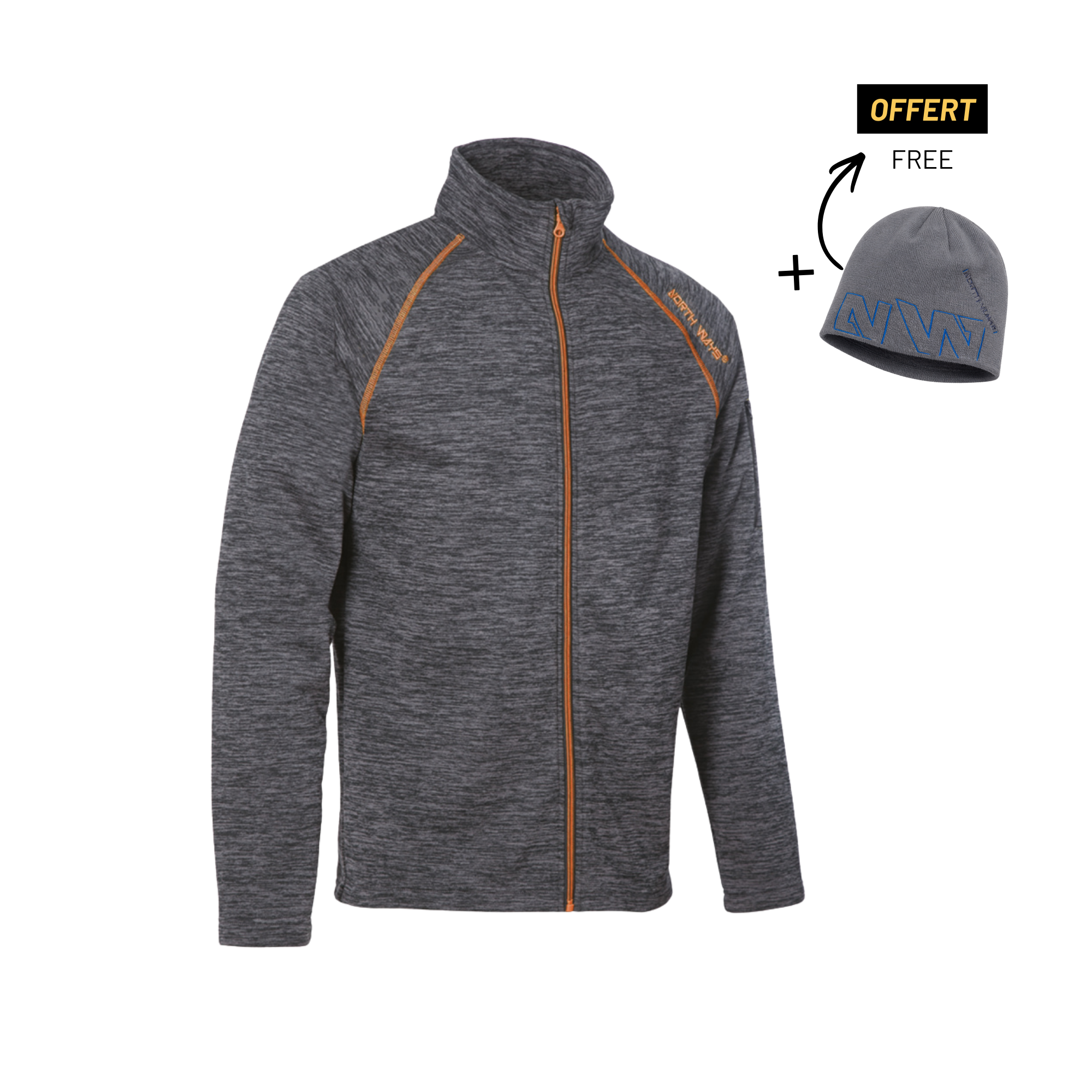 LUCIEN - WORK VEST - 30017 | Gray / Orange