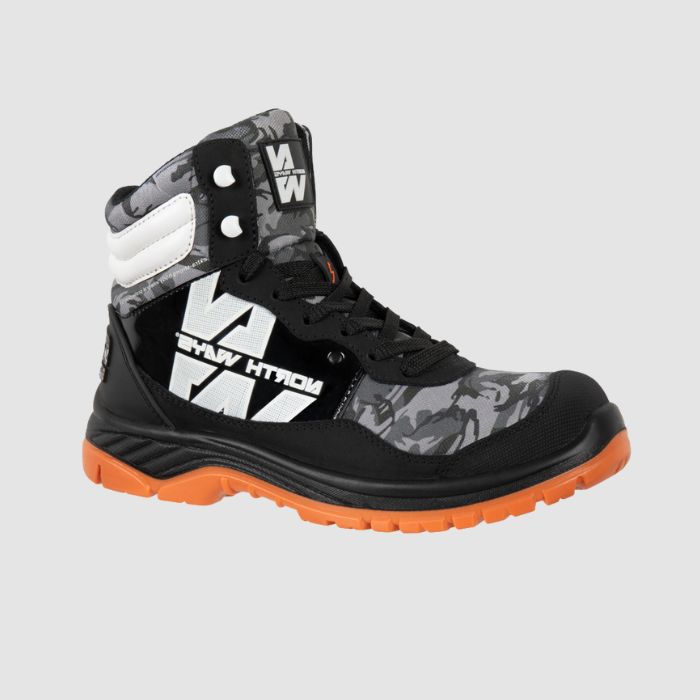 FARELL - HIGH-TOP SAFETY SHOES - 7048 | Black / Woodland