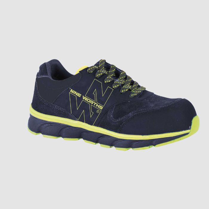 SHELLY - LOW SAFETY SHOES - 7064 | Navy / Fluorescent yellow