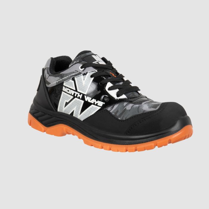POWELL - LOW SAFETY SHOES - 7047 | Black / Woodland