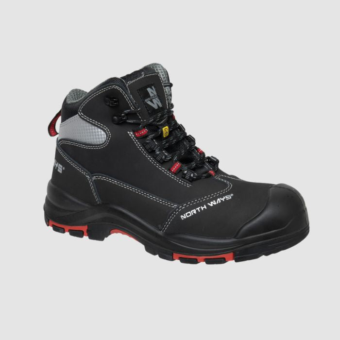 TRINIDAD - HIGH-TOP SAFETY SHOES - 7027 | Black