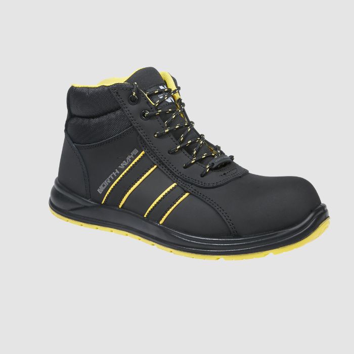 TYSON - HIGH-TOP SAFETY SHOES - 7038 | Black