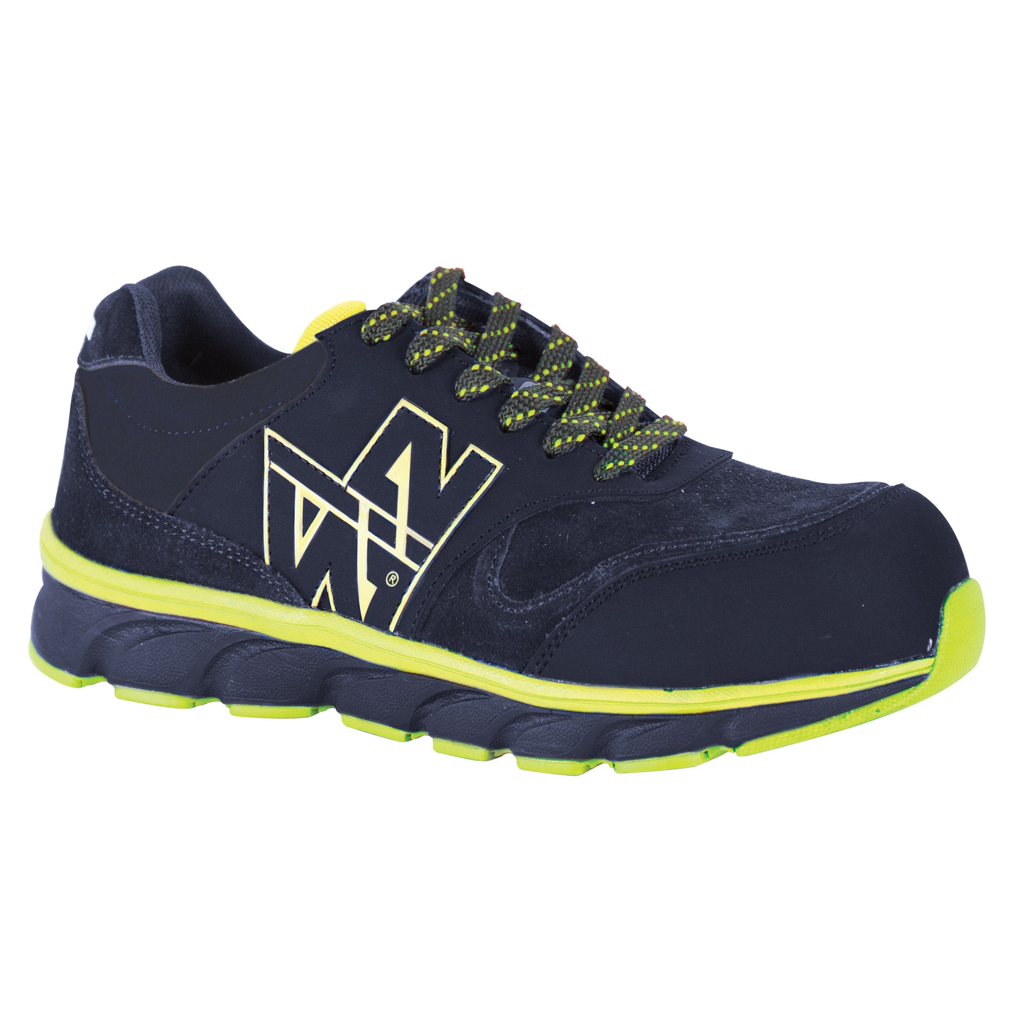 SHELLY - LOW SAFETY SHOES - 7064 | Navy / Fluorescent yellow