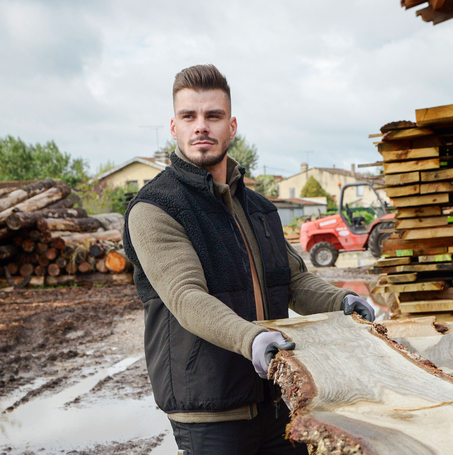 OLMI - POLAIRE SANS MANCHES DE TRAVAIL - 1189 | Noir